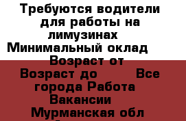 Требуются водители для работы на лимузинах. › Минимальный оклад ­ 40 000 › Возраст от ­ 28 › Возраст до ­ 50 - Все города Работа » Вакансии   . Мурманская обл.,Апатиты г.